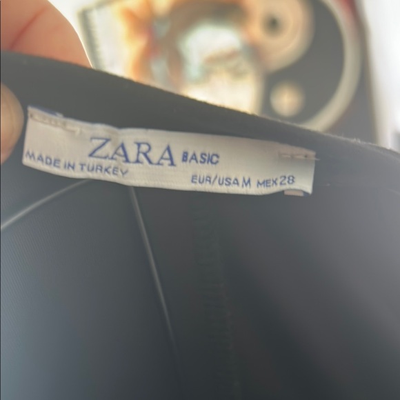 Zara Elegant Black Dress Stretchy Long Sleeved Size M - Picture 8 of 8